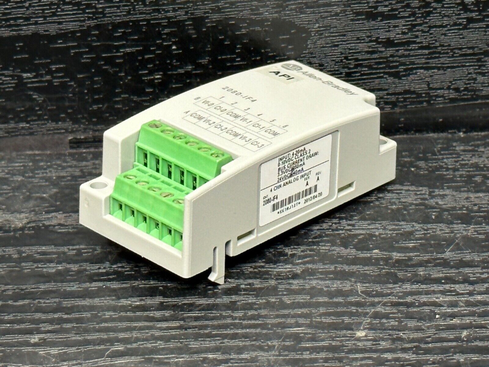 Allen Bradley 2080IF4 20801F4 Micro800 Analog Input Module 4 Pt Plug