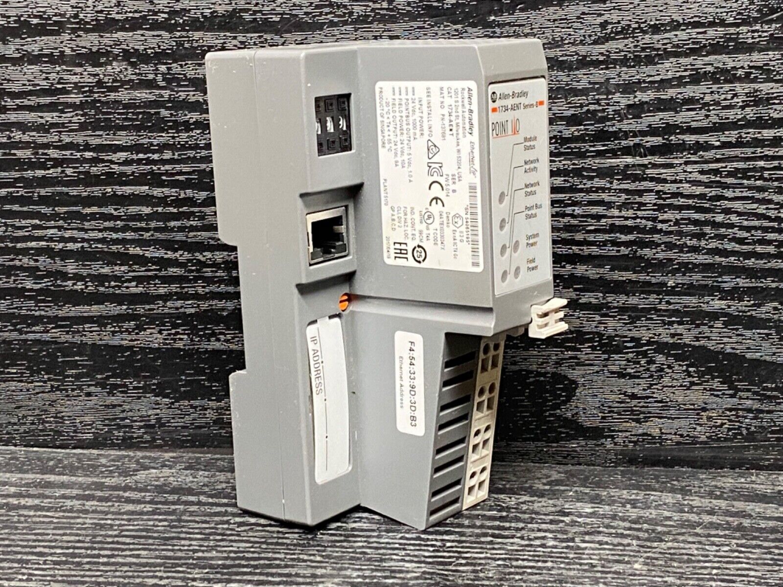 Allen Bradley 1734-AENT B FW 5.014 1734-RTB Point I/O EtherNet/IP ...