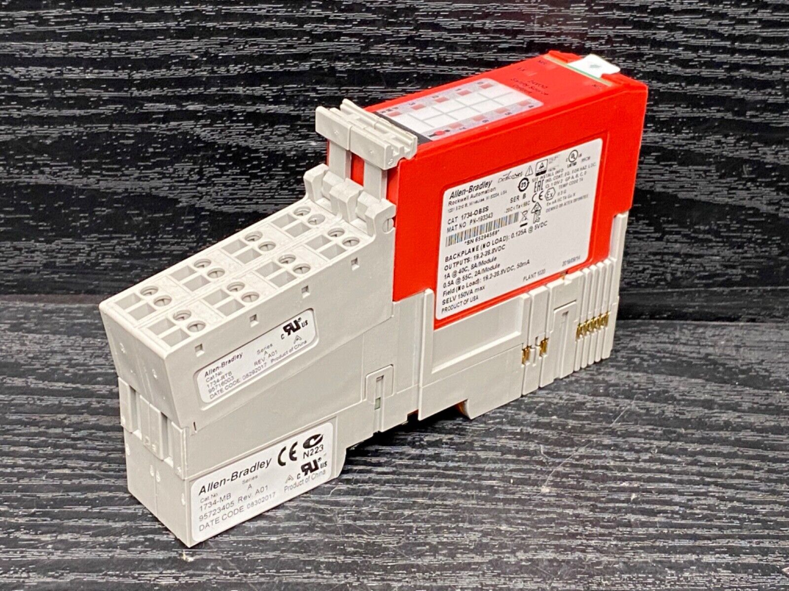 Allen Bradley 1734OB8S 17340B8S B RTB MB Point I/O Safety Output