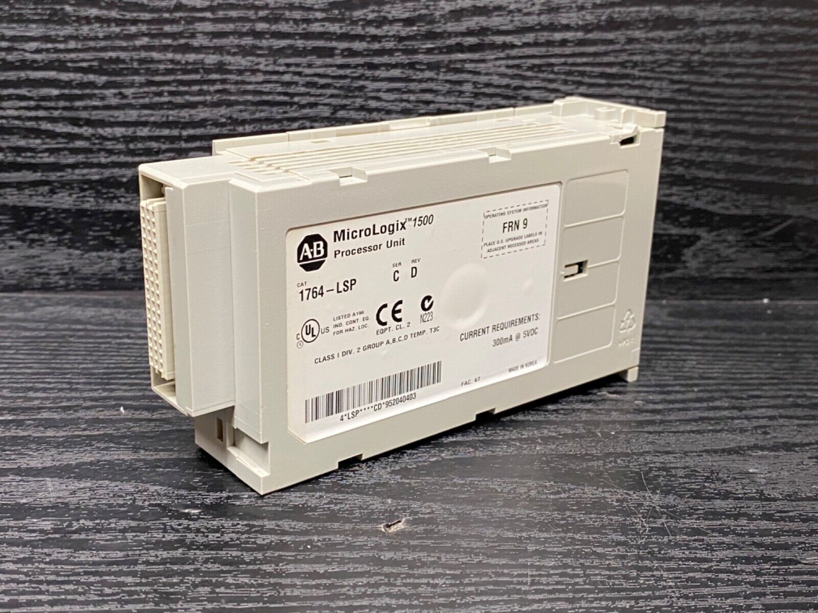 Allen Bradley 1764-24BWA Ser B 1764-LSP C FRN 9 MicroLogix 1500 Controller  Base