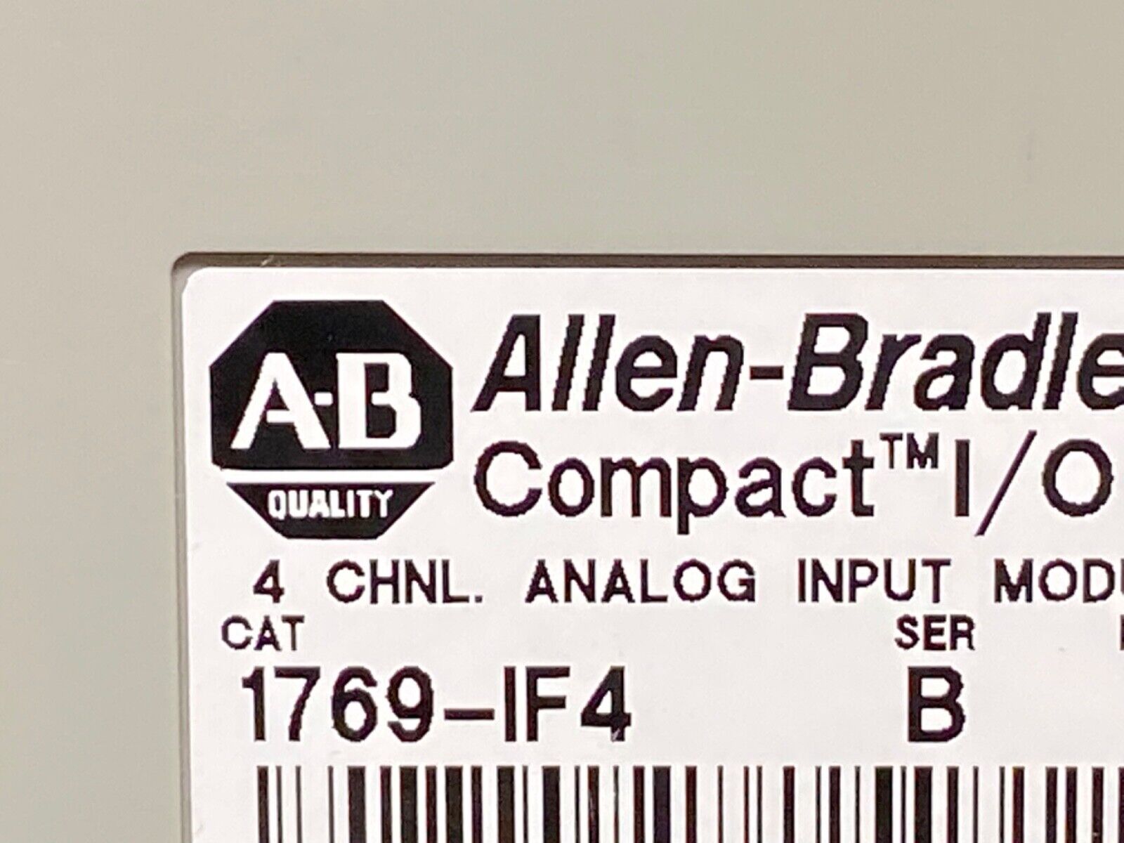 Allen Bradley 1769-IF4 1769-1F4 B CompactLogix Input Module 4Ch